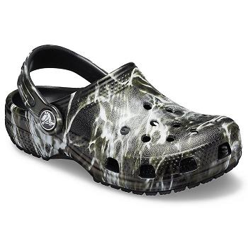 Crocs Classic Mossy Oak Elements Clog Cierne - Detske Dreváky